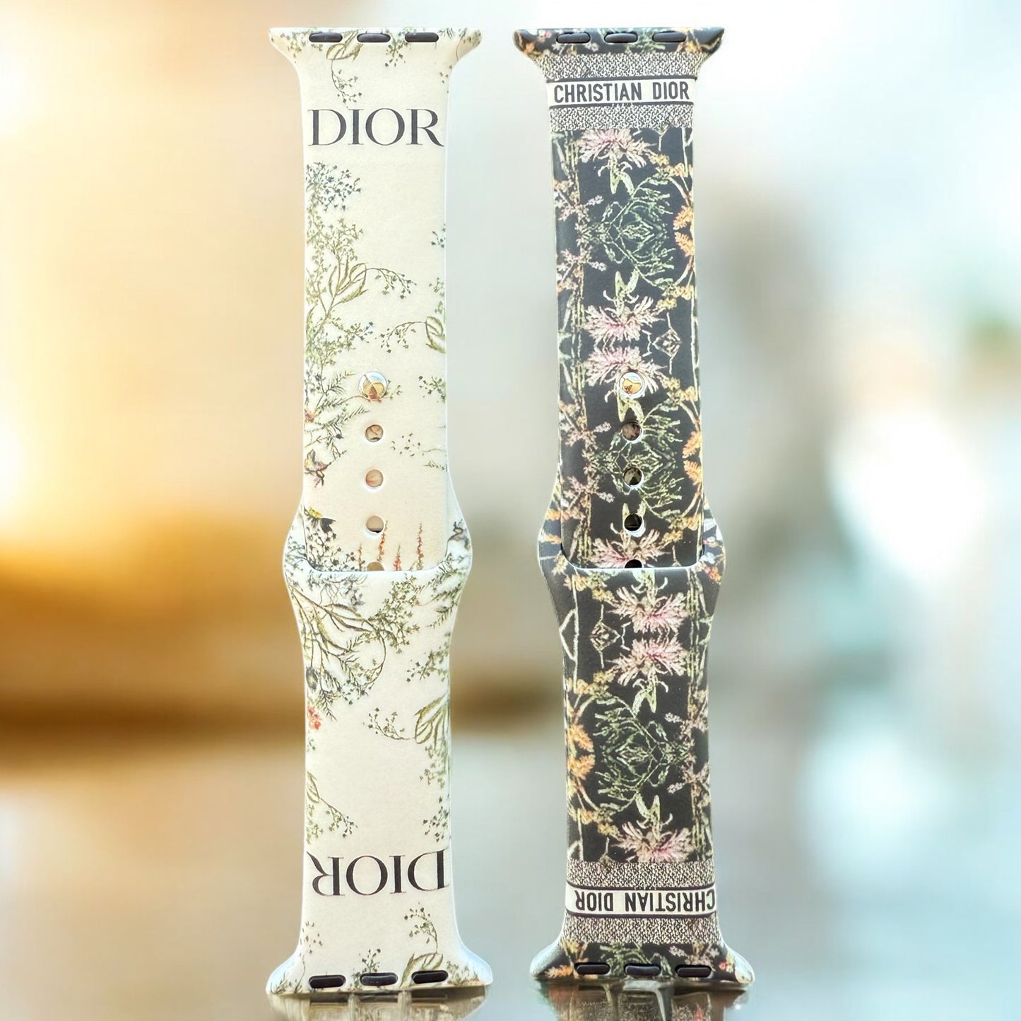 D Floral Silicone Apple Watch Band