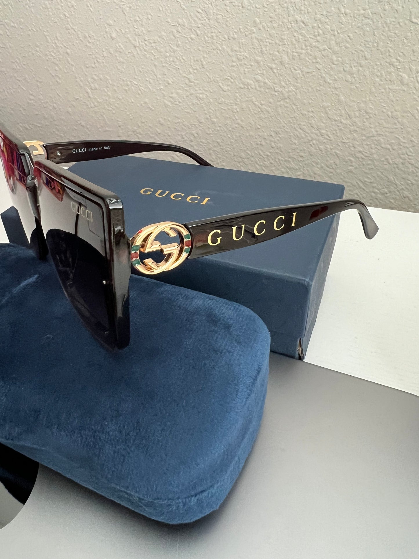 GG square sunnies with Gold hardware