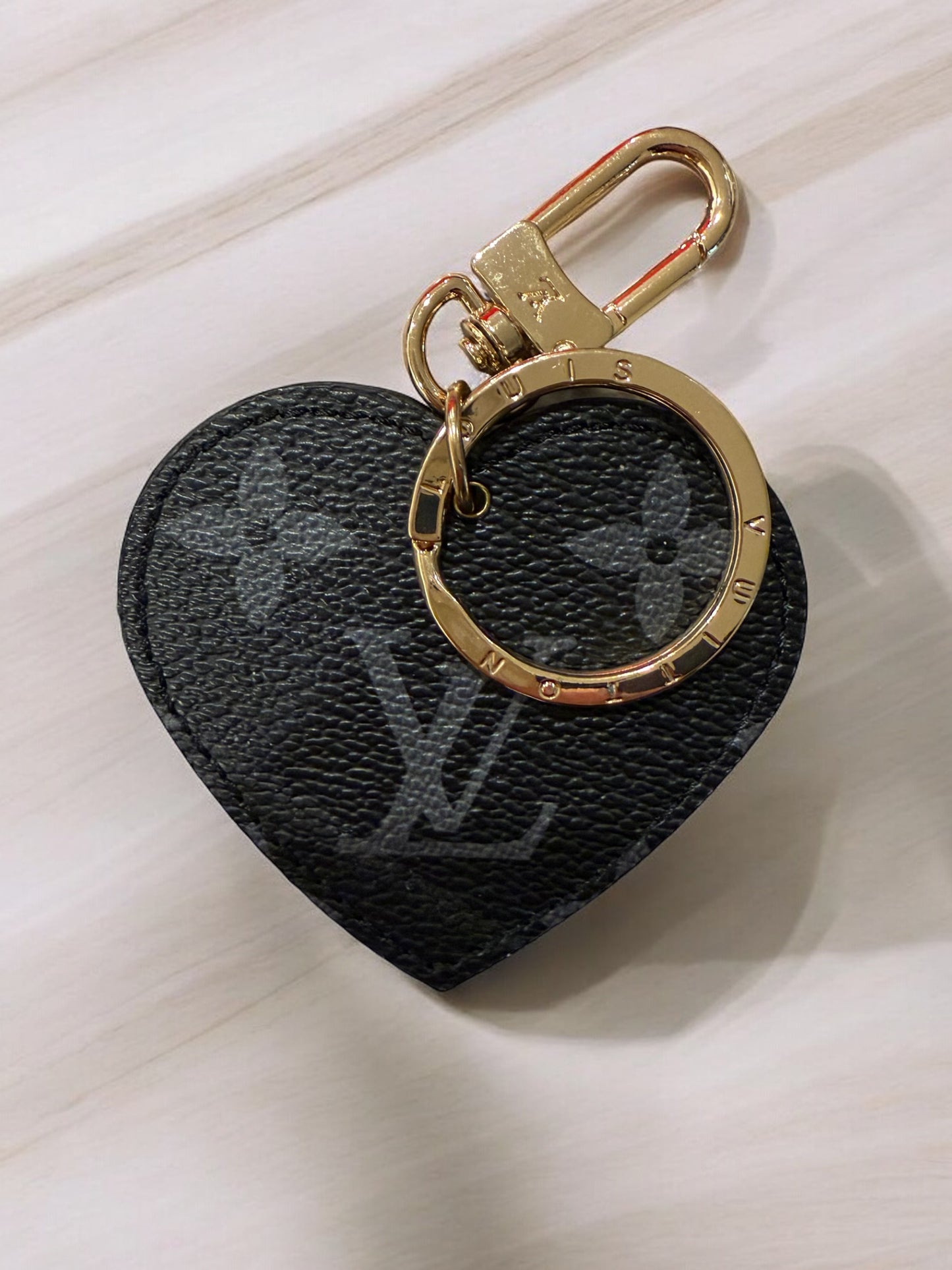 LV Heart Shape Key Chains