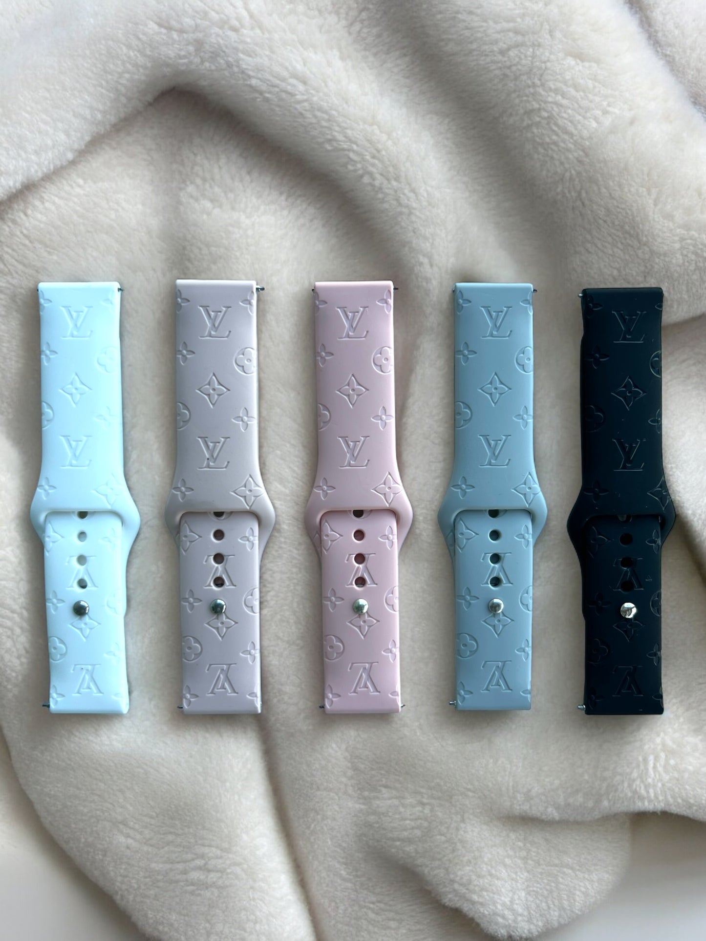 LV Engraved Samsung Silicone Watch Band