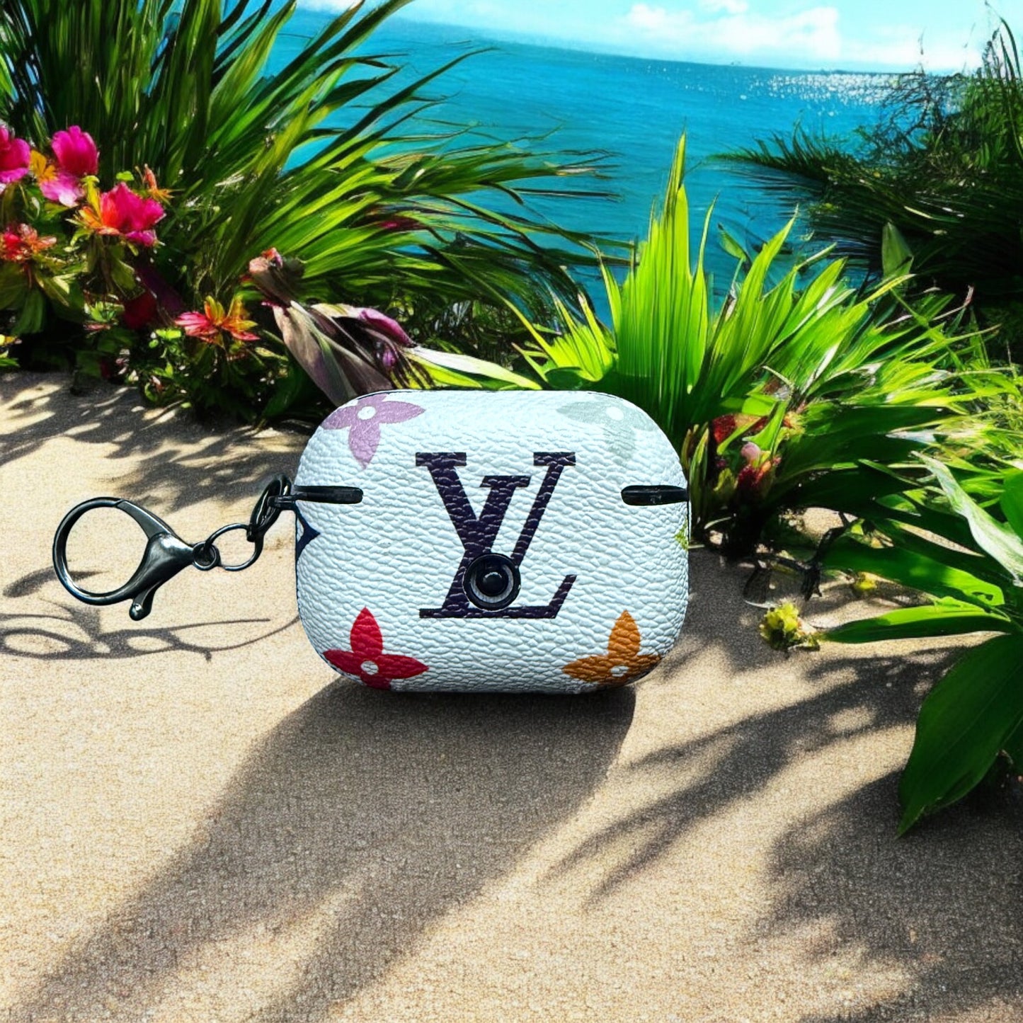 LV Silver Chain Apple Airpod Pro Cases