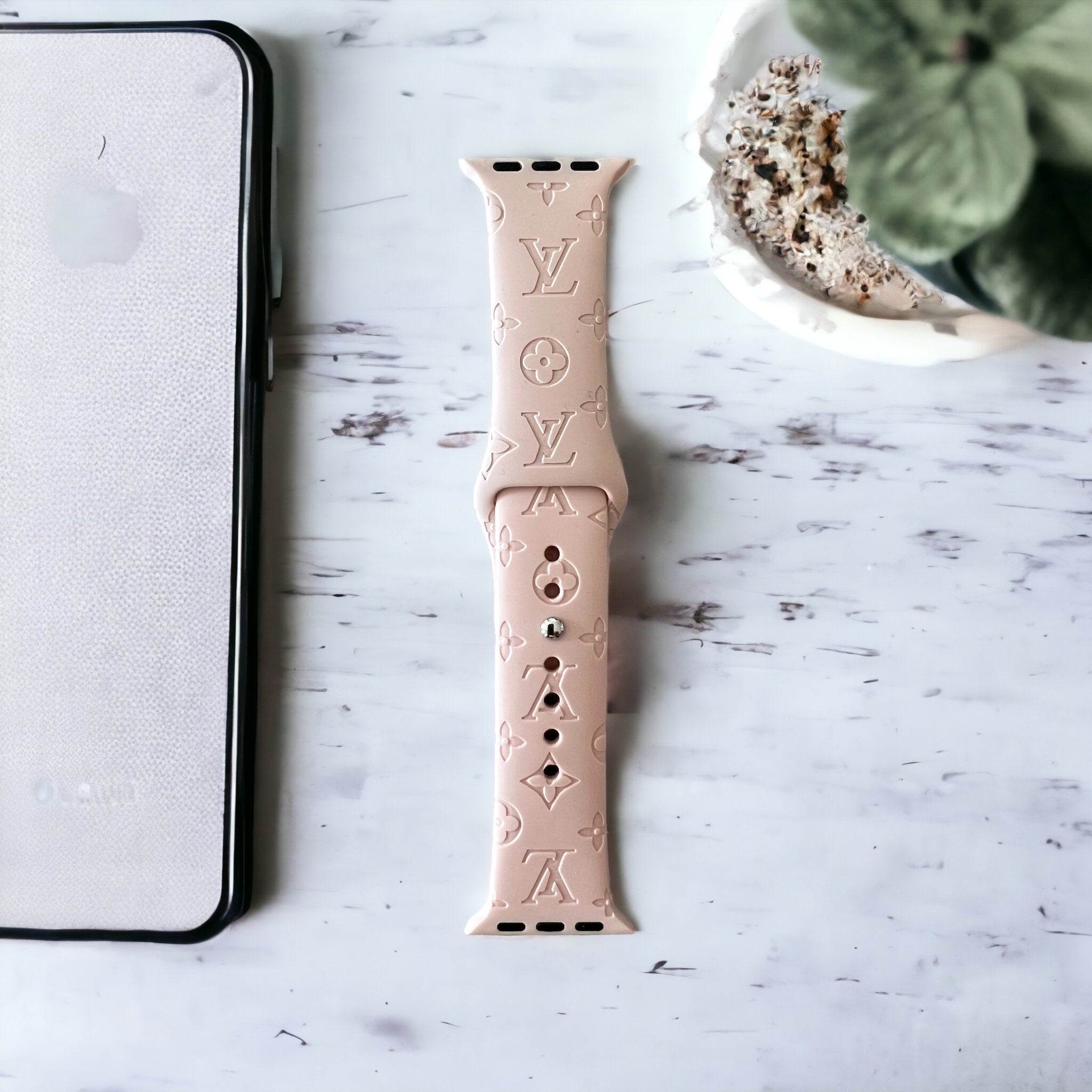 Louis vuitton apple watch band hot sale rose gold