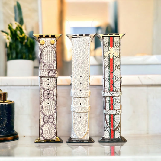 Leather GG Apple Watch Bands