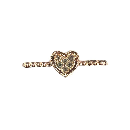 Rhinestone Heart Watch Band Charm