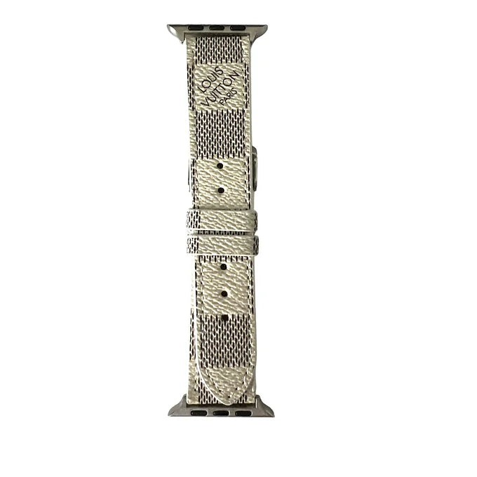 Lynelle Checkered Vegan Leather Apple Watch Band