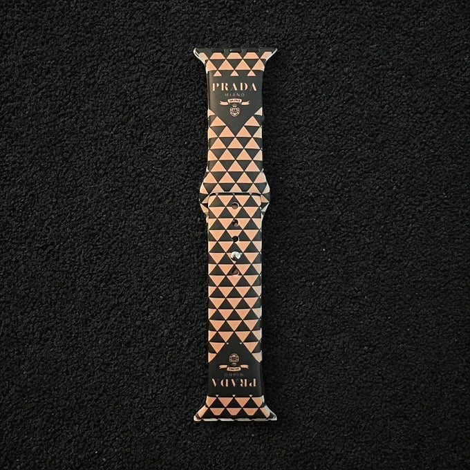 Presley Triangle Print Silicone  Apple Watch Band