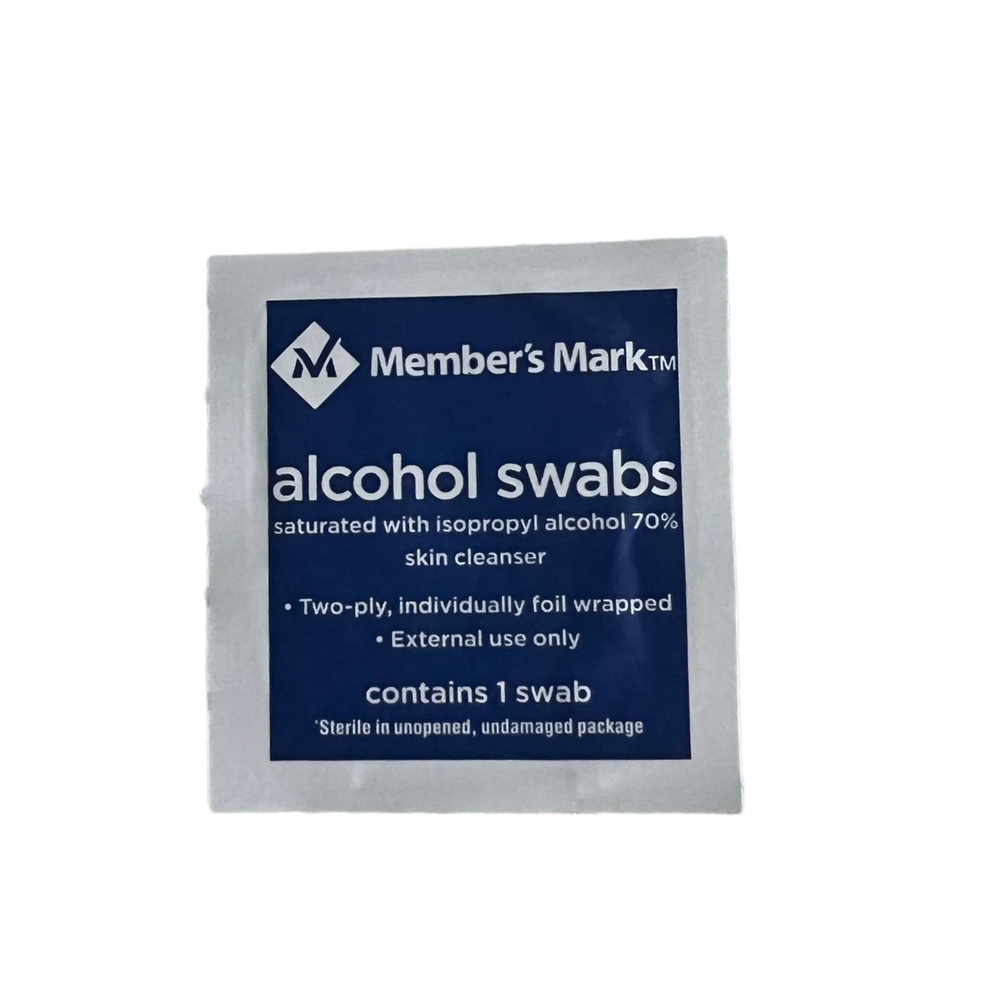6 Alcohol pads (Member’s Mark)