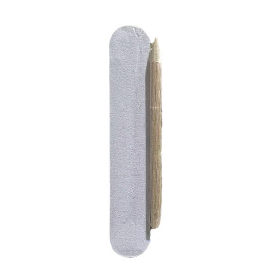 White Nail File & Cuticle Stick set
